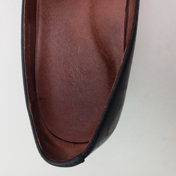 Dansko Shanda Womens Size EU 38 US 7.5-8 Black Leather Slip On Wedge Loafer Shoe - Picture 10 of 11